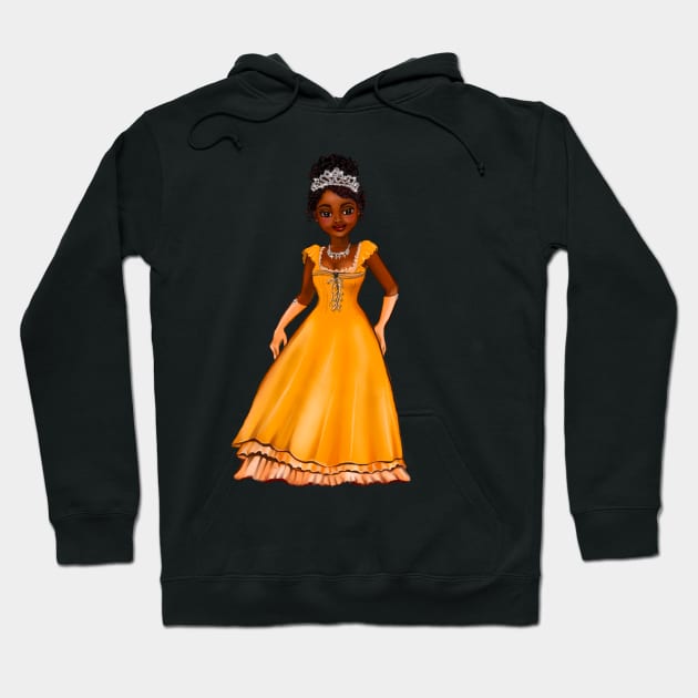 Princess Coco  ! beautiful  black girl with Afro hair, brown eyes and dark brown skin. Hair love ! Hoodie by Artonmytee